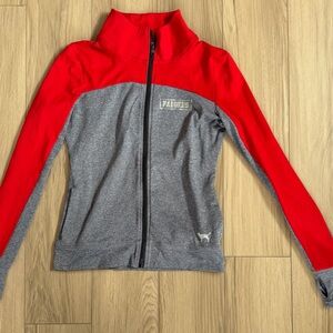 PINK Victoria Secret 5th & Ocean Wisconsin Badgers Zip-Up Jacket XS